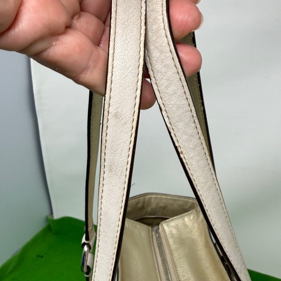 Coach F12343 Ivory and Gold Leather Bag - Picture 10 of 16